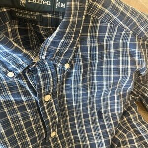 Ralph Lauren Polo Men's Blue Plaid Shirt